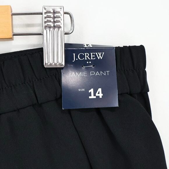 NWT J. Crew Factory Jamie Pull On Pant With Elastic Waist In Black Size 14 - Picture 10 of 11